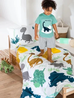 Kinder Stop + Go Jungen Shorty Schlafanzug mit Print