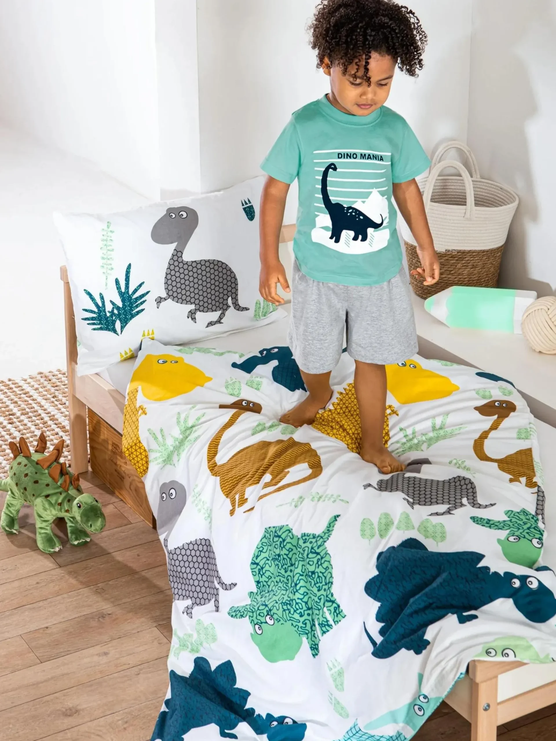 Kinder Stop + Go Jungen Shorty Schlafanzug mit Print