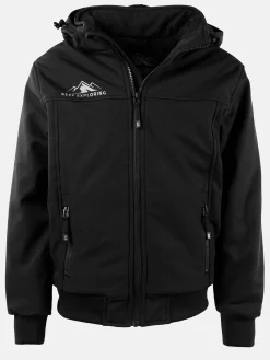 Kinder Grinario Sports Jungen Softshell Jacke mit Kapuze