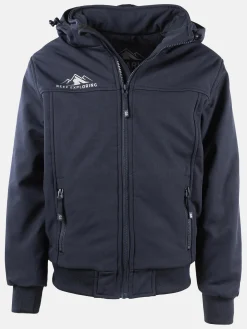 Kinder Grinario Sports Jungen Softshell Jacke mit Kapuze