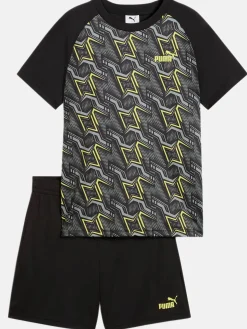 Herren Puma Jungen Sportset, bestehend aus Shirt und kurzer Hose