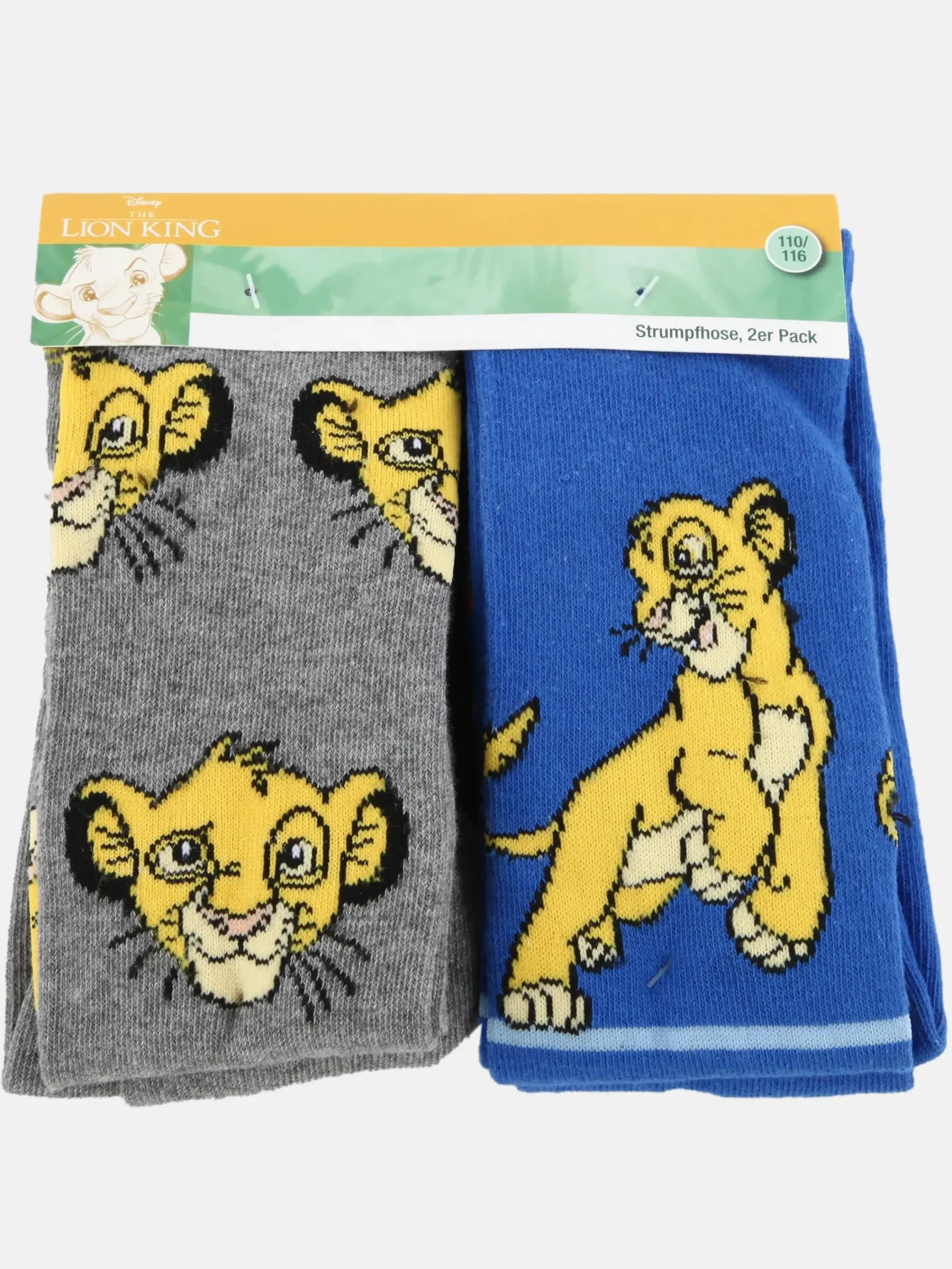 Kinder König der Löwen Jungen Strumpfhosen im 2er Pack mit Motiv