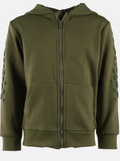 Kinder One Way Jungen Sweatjacke mit Dinomotiv und Kapuze