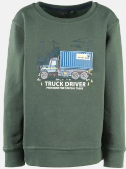 Kinder One Way Jungen Sweatshirt mit Stickerei-Motv