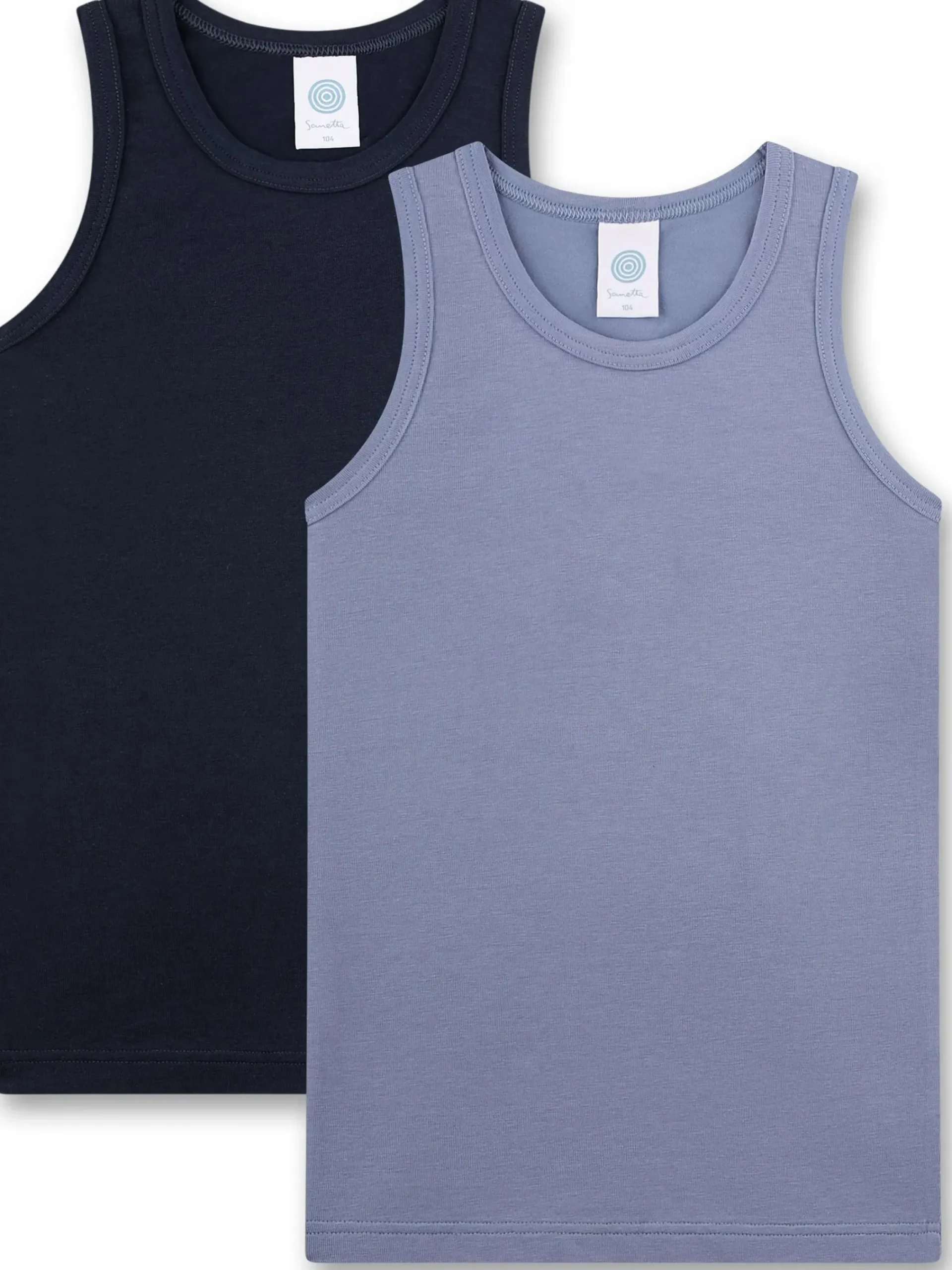 Kinder Sanetta Jungen Unterhemden im 2er-Pack