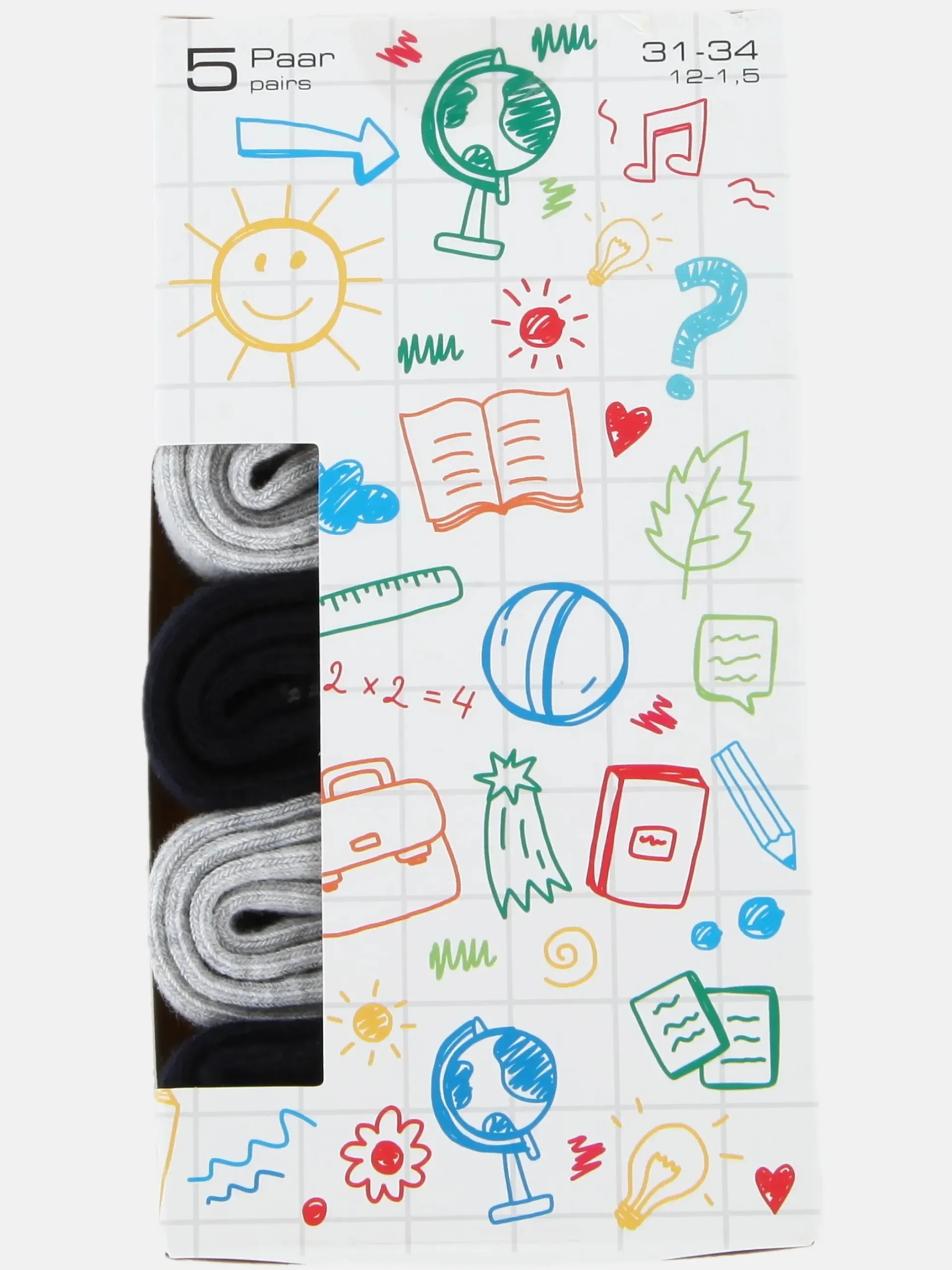 Kinder Camano Kinder Socken Set, 5tlg., Schulanfang