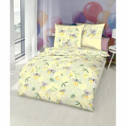 Kinder Kaeppel I Kinder-Biberbettwäsche mit Koalamotiv, 135x200cm