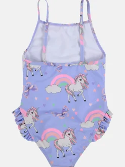 Kinder Grinario Sports Mädchen Badeanzug mit Einhornmotiv