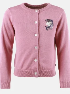 Kinder One Way Mädchen Cardigan mit Glittereinhornprint