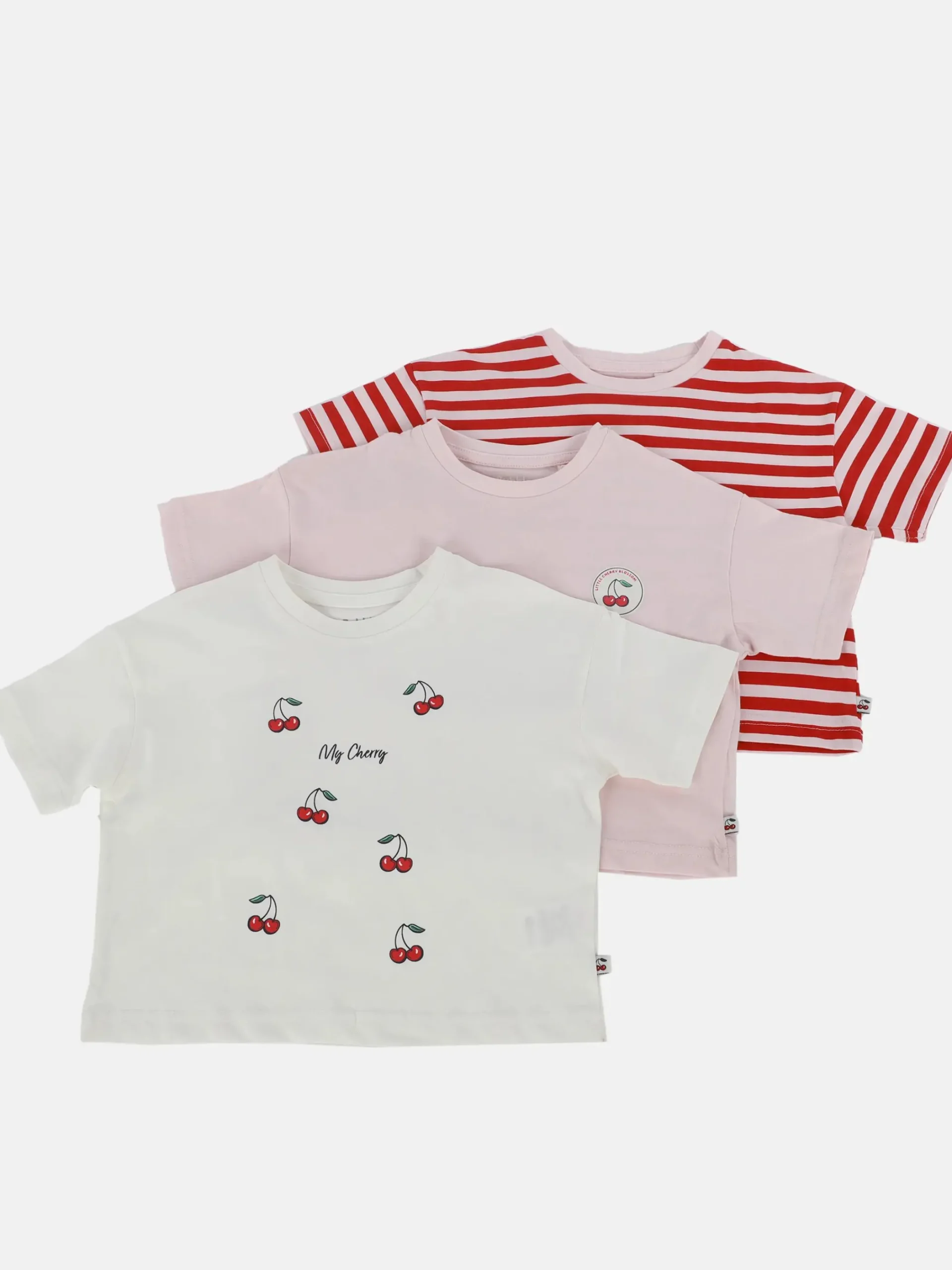 Kinder Stop + Go Mädchen 3er Pack T-Shirts