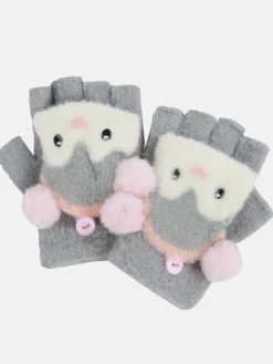 Kinder Stop + Go Mädchen Handschuhe mit Tiergesicht