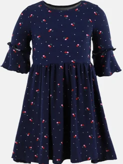 Kinder Bubble Gum Mädchen Kleid im Minimalprint