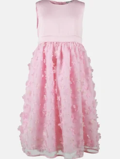 Kinder Bubble Gum Mädchen Kleid im romantischen Look mit Mesh und Blumen