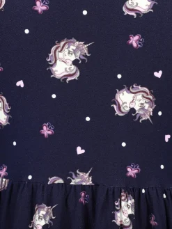 Kinder One Way Mädchen Kleid mit Einhornprint