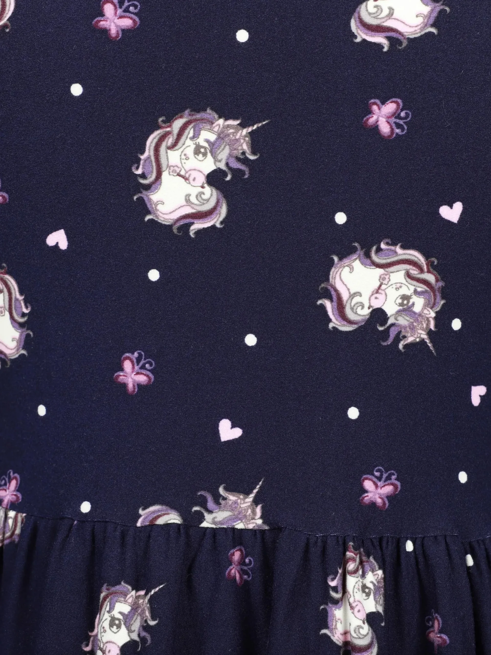 Kinder One Way Mädchen Kleid mit Einhornprint