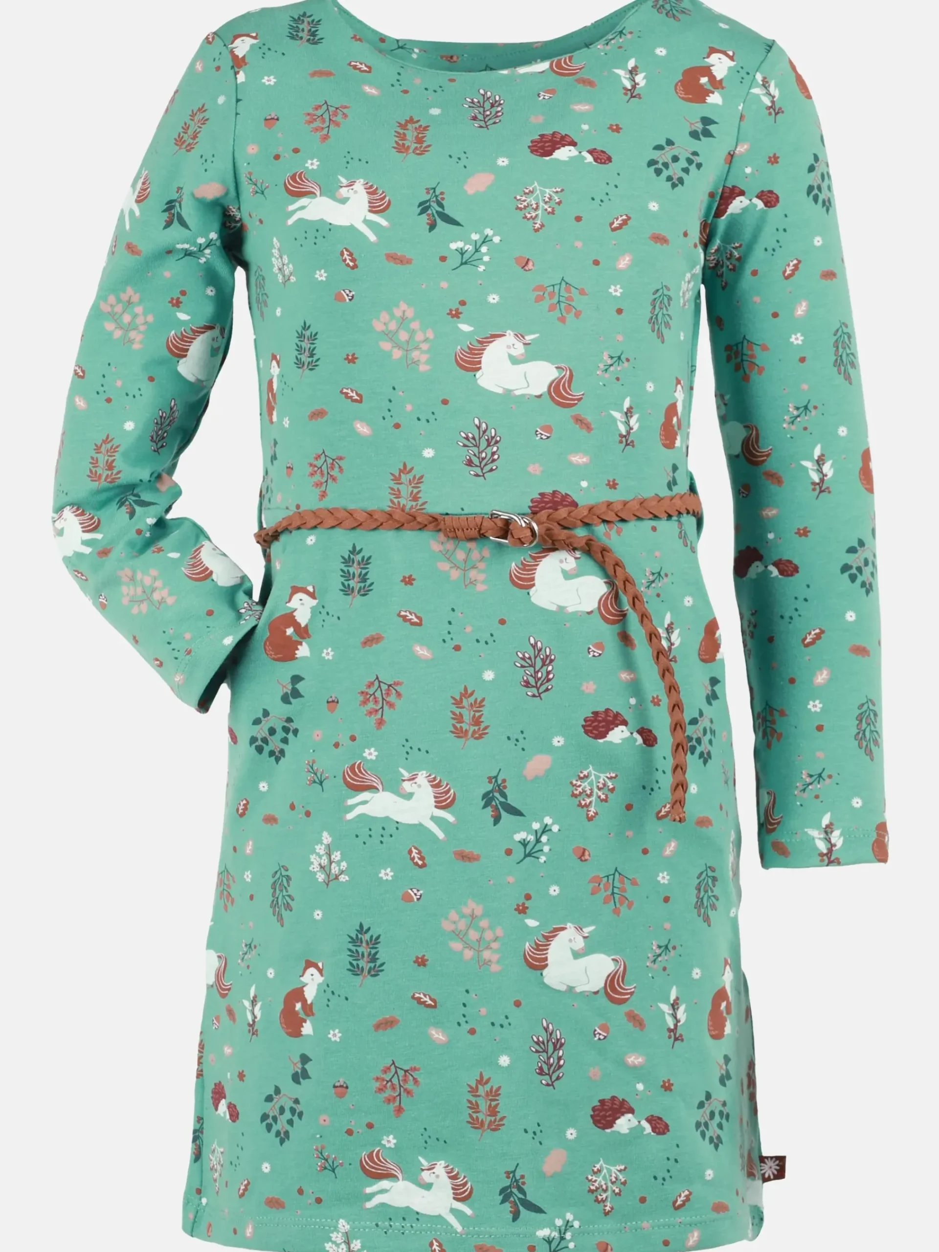 Kinder Stop + Go Mädchen Kleid mit Flechtgürtel