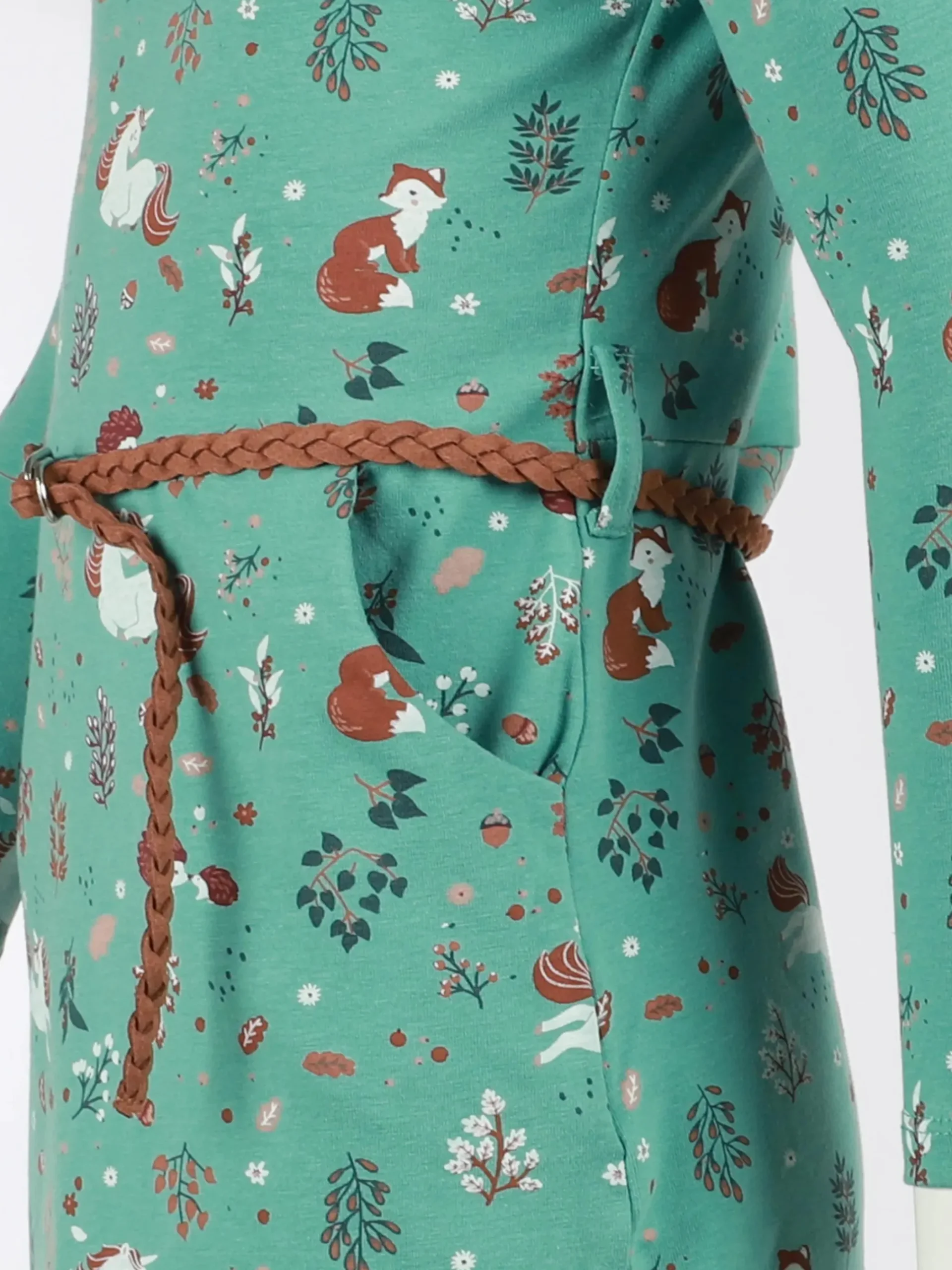 Kinder Stop + Go Mädchen Kleid mit Flechtgürtel