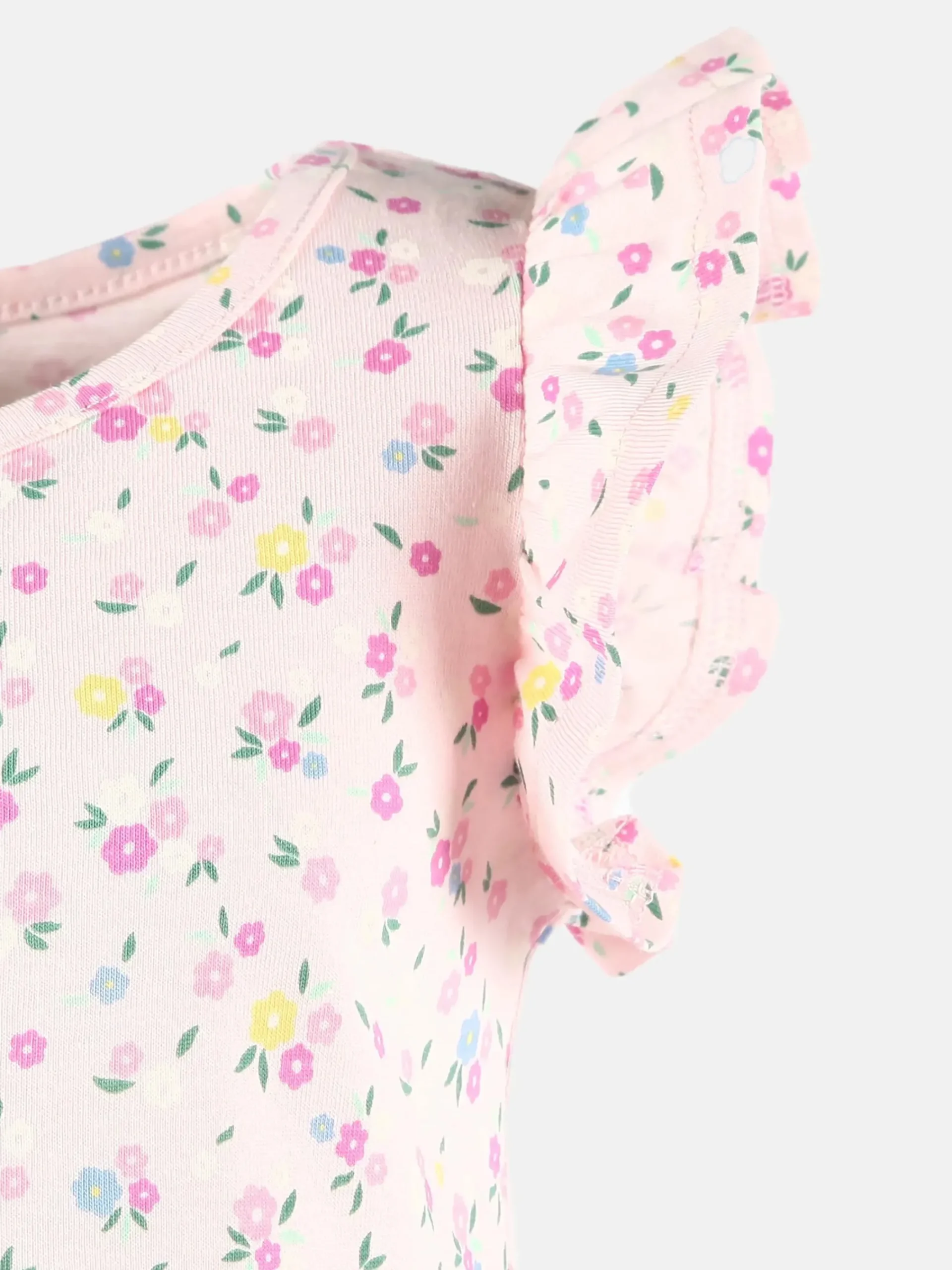 Kinder Bubble Gum Mädchen Kleid mit Flügelärmelchen und Alloverprint