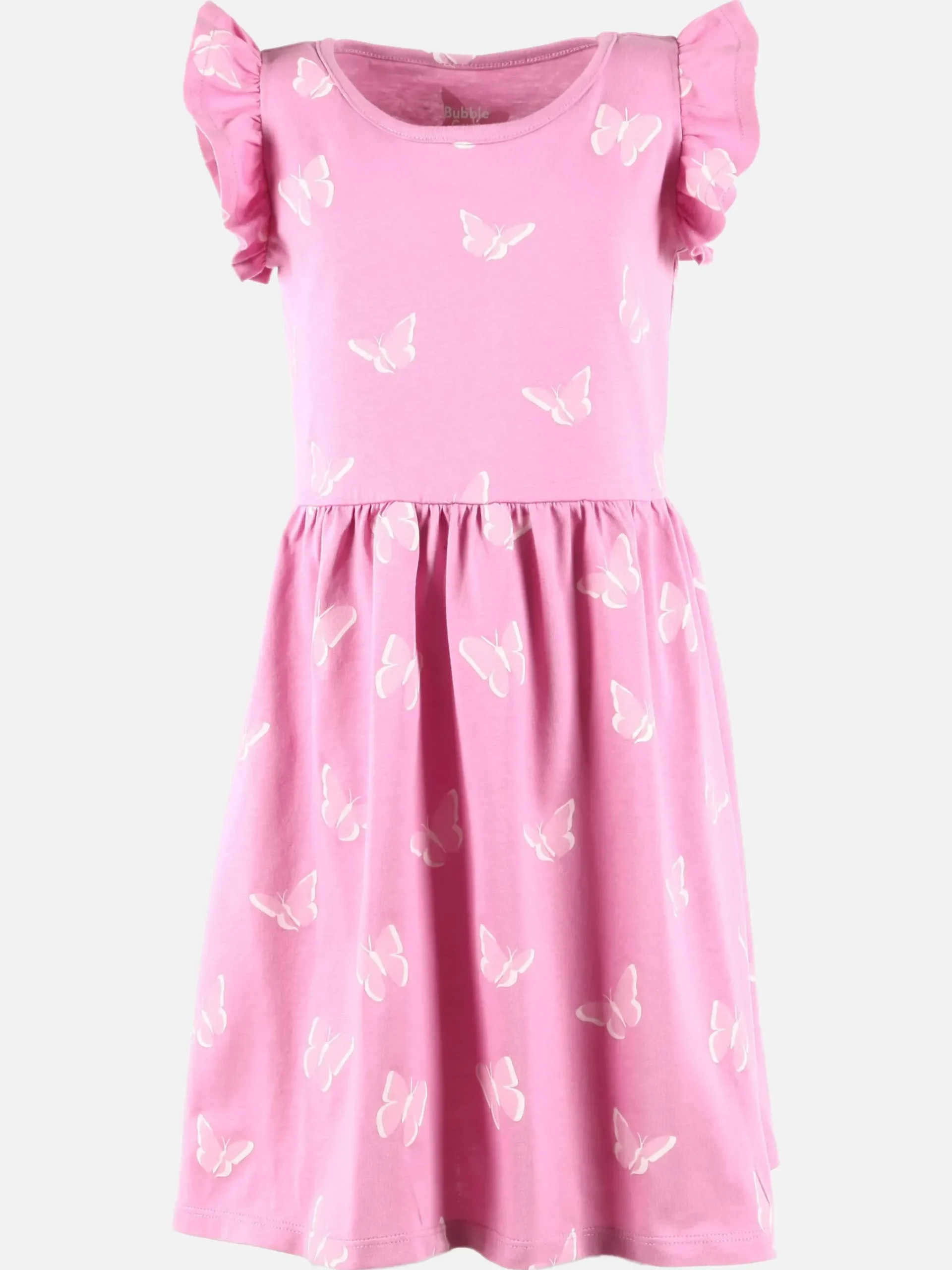 Kinder Bubble Gum Mädchen Kleid mit Flügelärmelchen und Alloverprint