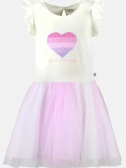 Kinder Bubble Gum Mädchen Kleid mit Paillettenherz und Tüllrock