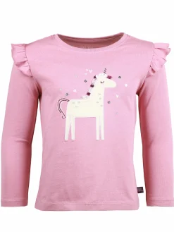 Kinder One Way Mädchen Langarmshirt mit Einhornmotiv