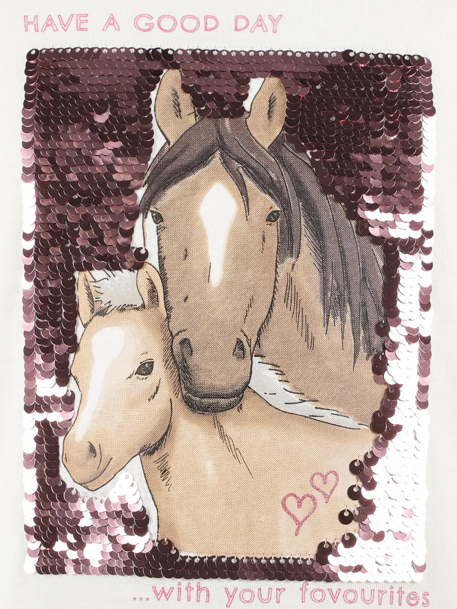 Kinder Stop + Go Mädchen Langarmshirt mit Wendepailletten-Motiv