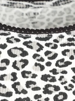 Kinder One Way Mädchen Longsleeve im Leoprint