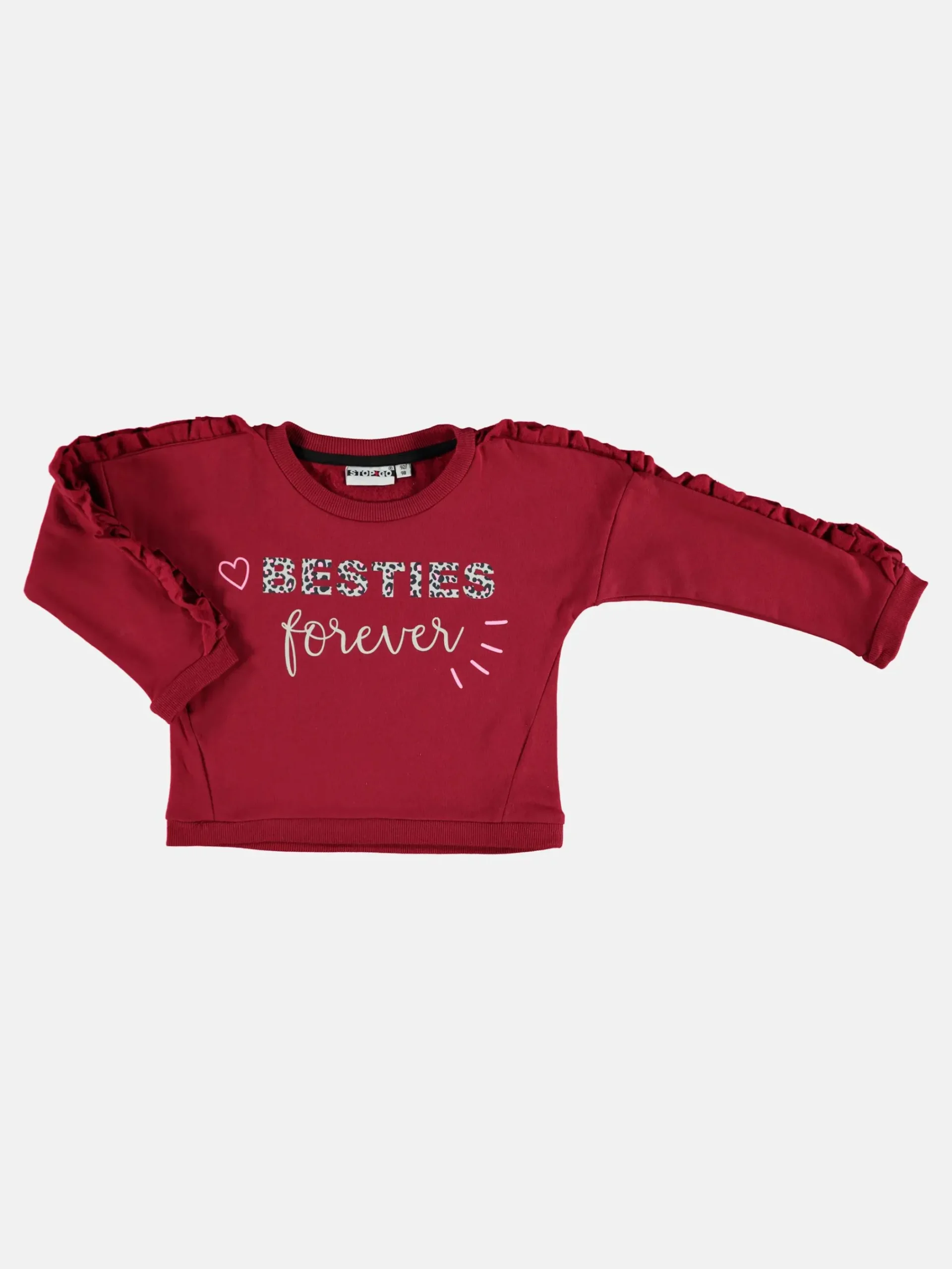 Kinder Stop + Go Mädchen Pullover mit Rüschenbesatz am Ärmel