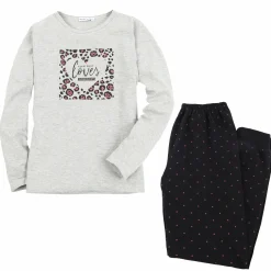 Kinder Stop + Go Mädchen Pyjama mit Frontprint