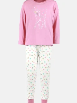 Kinder Stop + Go Mädchen Schlafanzug mit Frontprint