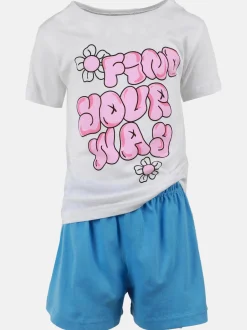 Kinder One Way Mädchen Schlafanzug mit Frontprint