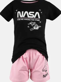 Kinder NASA Mädchen Schlafanzug mit leuchtendem motiv