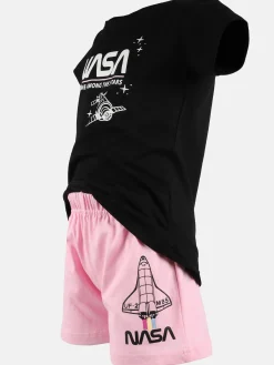 Kinder NASA Mädchen Schlafanzug mit leuchtendem motiv