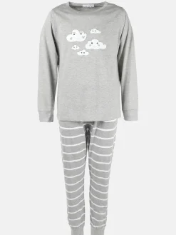 Kinder Sure Mädchen Schlafanzug mit Wolkenprint