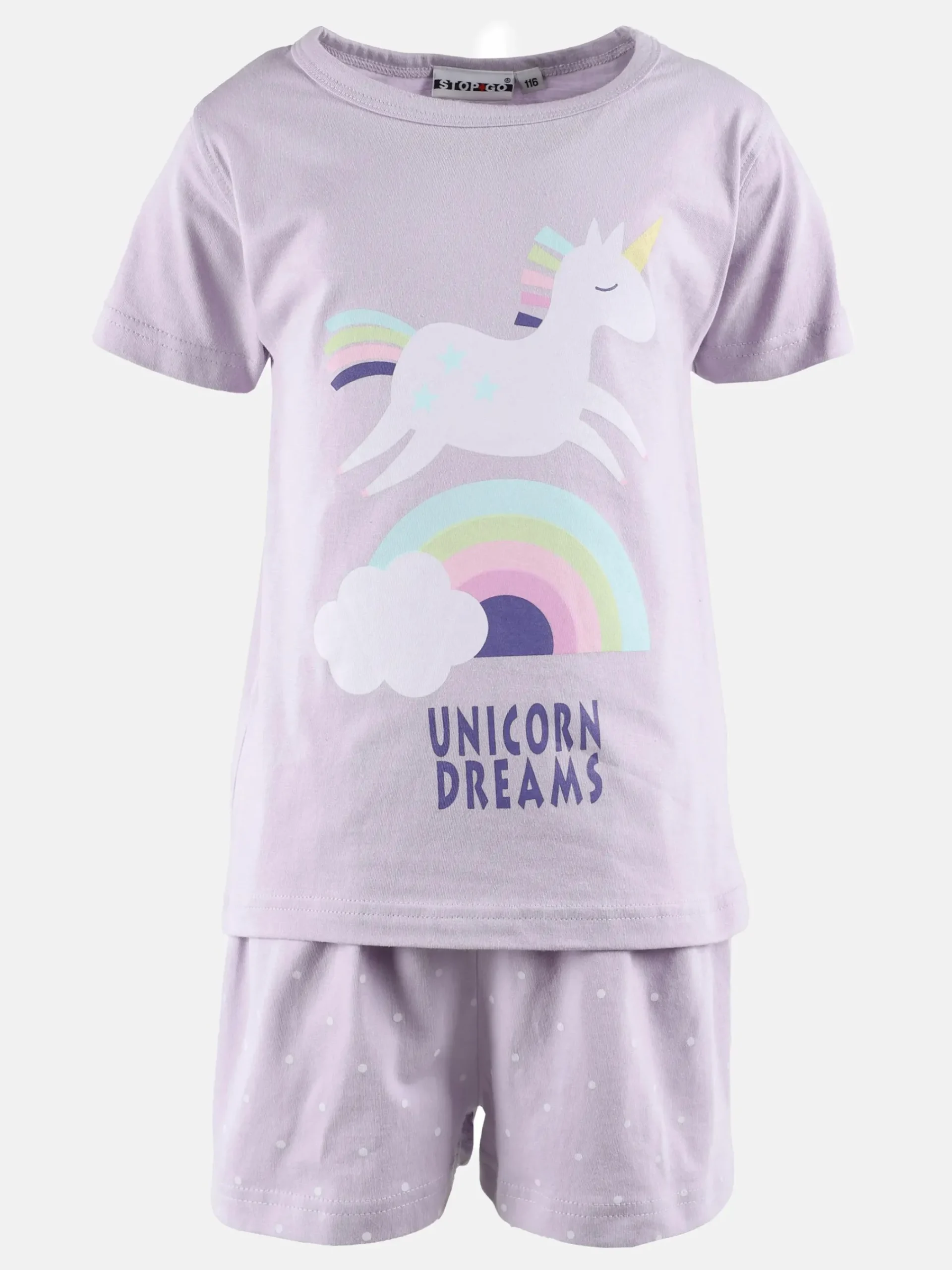 Kinder Stop + Go Mädchen Schlafshorty mit Print