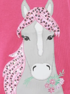 Kinder Bubble Gum Mädchen Shirt mit Einhorn-Applikation und Pailletten