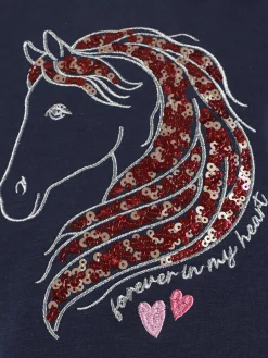 Kinder Bubble Gum Mädchen Shirt mit Stickerei-Applikation und Pailletten