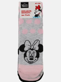 Kinder Minnie Mouse Mädchen Sneakersocken im 5er Pack
