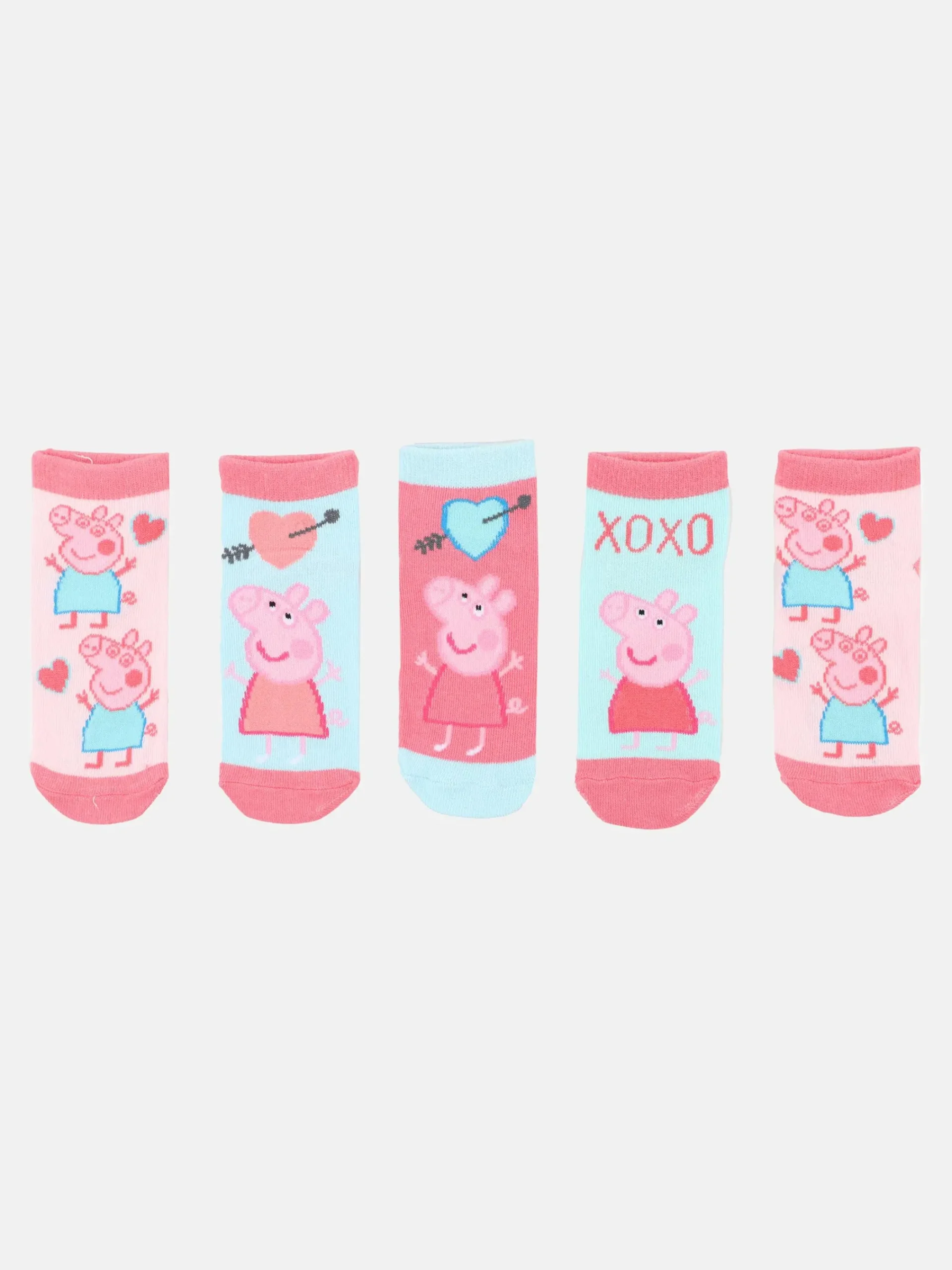 Kinder Peppa Pig Mädchen Socken im 5er Pack