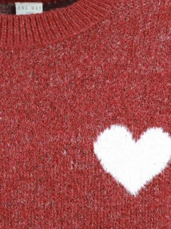 Kinder One Way Mädchen Strickpullover mit Herzen