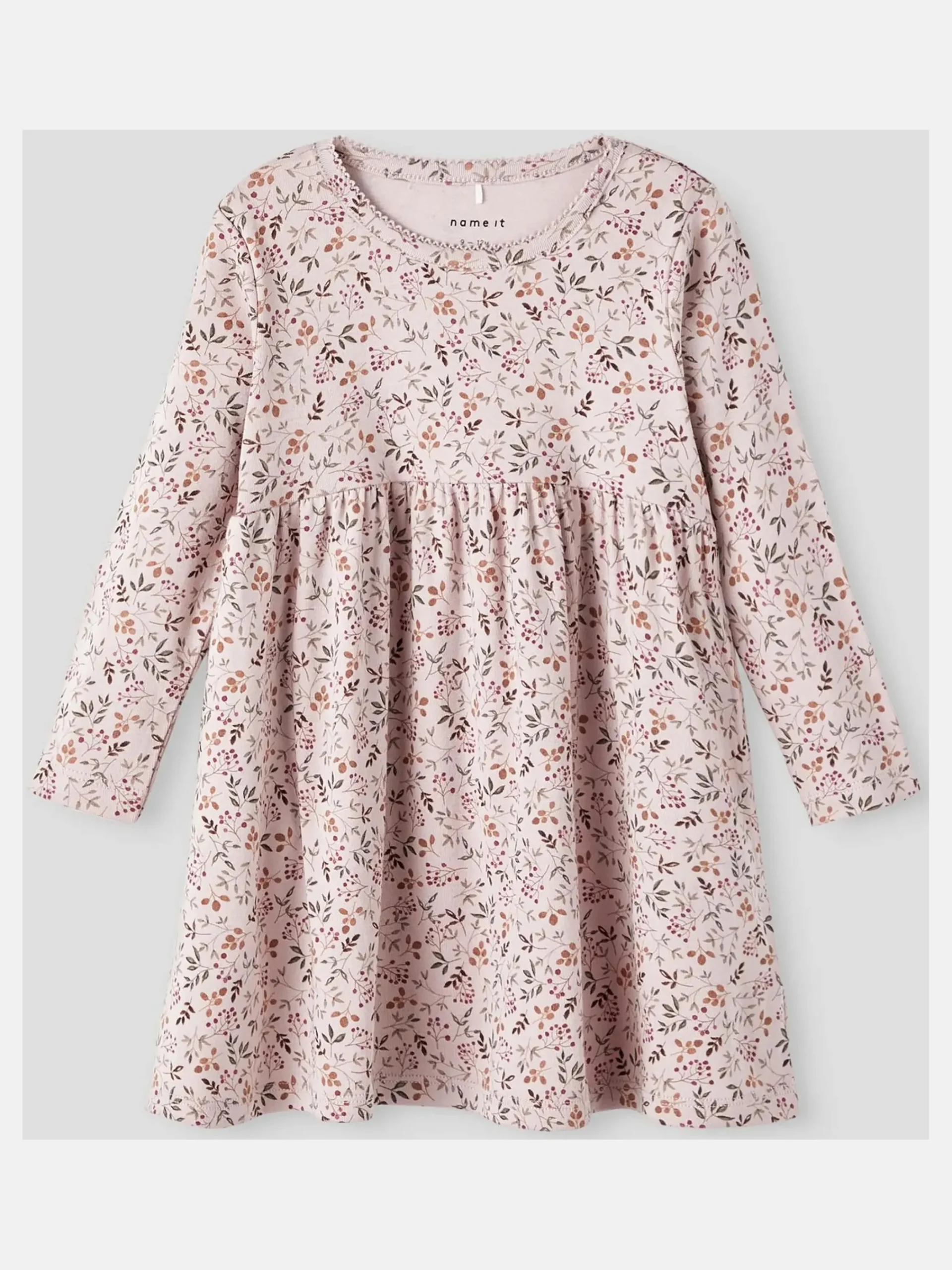 Kinder name it Mädchen Sweatkleid mit Alloverprint