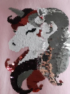 Kinder One Way Mädchen Sweatshirt mit Pailletten-Einhornmotiv