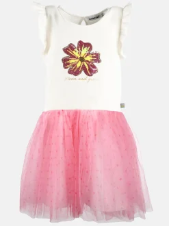 Kinder Stop + Go Mädchen Tüllkleid mit Glitzerprint und Wendepailletten