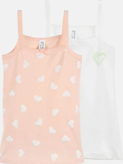 Kinder Stop + Go Mädchen Unterhemd im 2er Pack