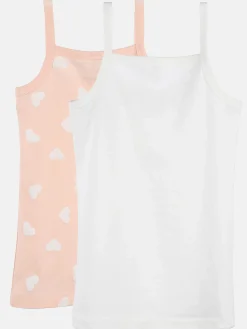 Kinder Stop + Go Mädchen Unterhemd im 2er Pack