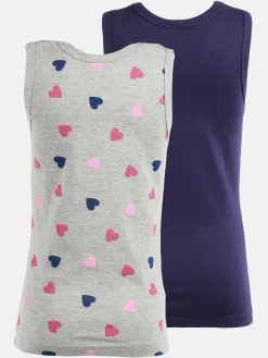 Kinder Stop + Go Mädchen Unterhemden im 2er Pack