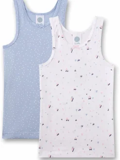 Kinder Sanetta Mädchen Unterhemden im 2er-Pack