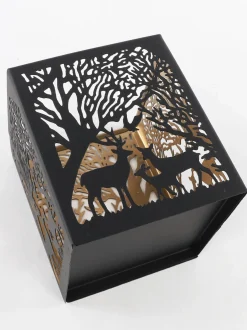 Dream House Metall Laterne mit hübschem Motiv 10x10x12cm