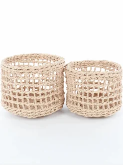 Deko Artikel Naturkörbe im 2er Pack, 18x14cm und 16x12cm