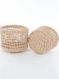 Deko Artikel Naturkörbe im 2er Pack, 18x14cm und 16x12cm